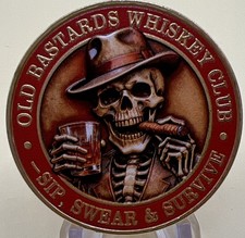 * Moneda Old Bastards Whiskey Club Challenge sorbe jura y sobrevive nueva en cápsula
