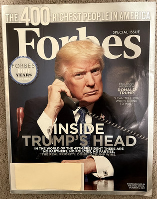 Forbes Magazine November 14 2017 Interview Inside Donald Trump's Head