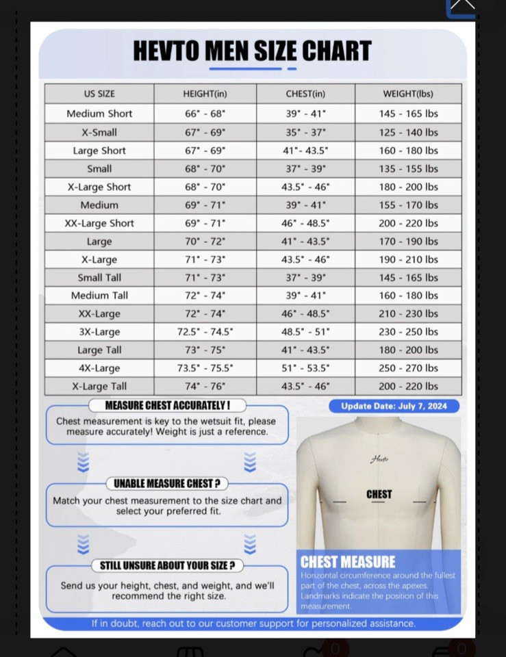 Hevto Adult Large X-Large Full Wetsuit Pluto 1 Navy Blue Yellow Neoprene New