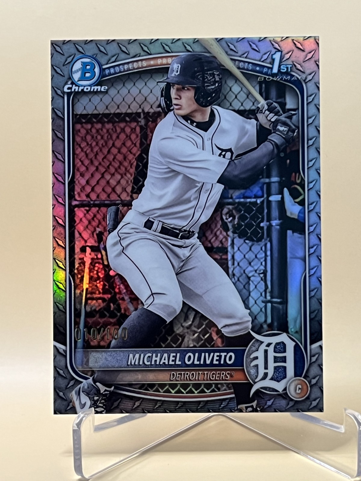 2025 Bowman Draft - Chrome Michael Oliveto #BDC-156 Steel Metal Refractor...