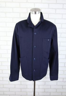 #ad Wallace amp; Barnes Navy Blue Utility Chore Jacket Mens M Button Shacket $70.00