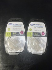 2 Chicco PhysioForma Silicone Orthodontic Pacifier 0-2 Months Open Airway NEW