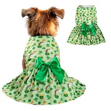 St. Patrick's Day Dog Costume Dress M   Lucky Medium, Style C