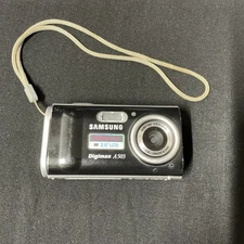 Samsung Digital Camera With Cord Digimax A503 5.0MP Black Tested Working/READ