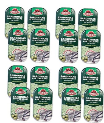 RAMIREZ Portugiesische Sardinen   125 g   In nativem Olivenöl   dose fisch x16
