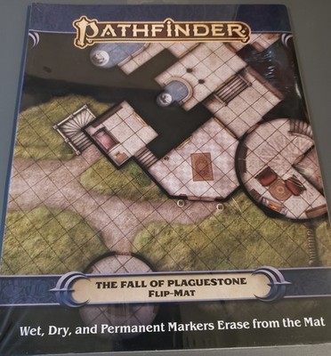 Pathfinder Flip-Mat The Fall of Plaguestone TTRPG gaming accessory map