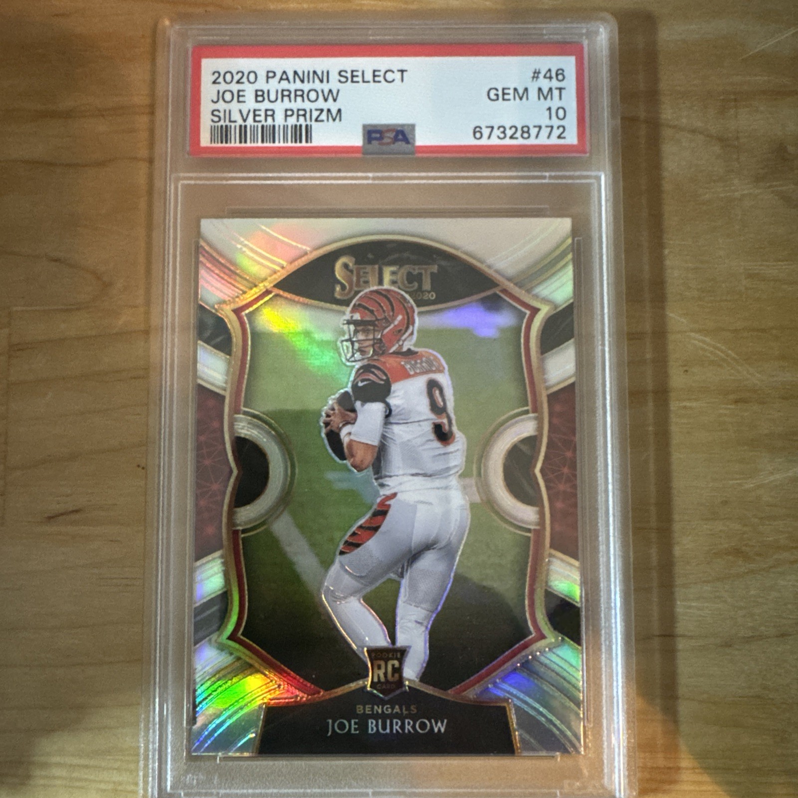 Joe Burrow Panini Select #46 Silver