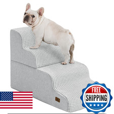 ABCPET Dog Step for Bed Dog Stair 4-Step 19.7in High Non-Slip Pet Stair Indoor L