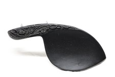 Violin Carved Chinrest Ebony wood 4/4 Floral design on Guarneri model  D