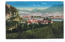 1 CARTOLINA PANORAMA TRENTO (i2886)