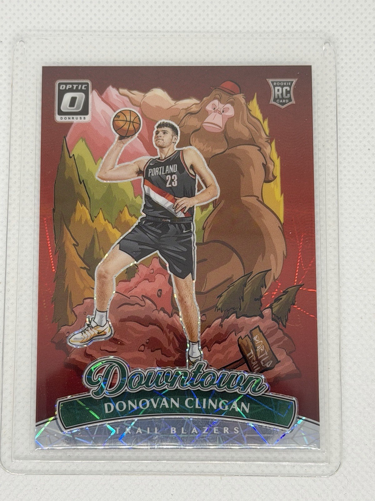 2024-25 Panini Donruss Optic Basketball Donovan Clingan #22 RC Rookie Downtown