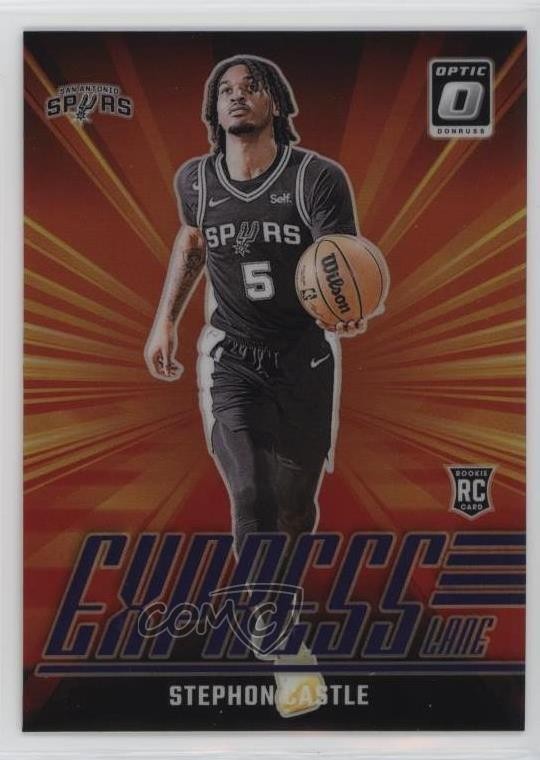 2024-25 Panini Donruss Optic Express Lane Purple Prizm Stephon Castle #1 ry1
