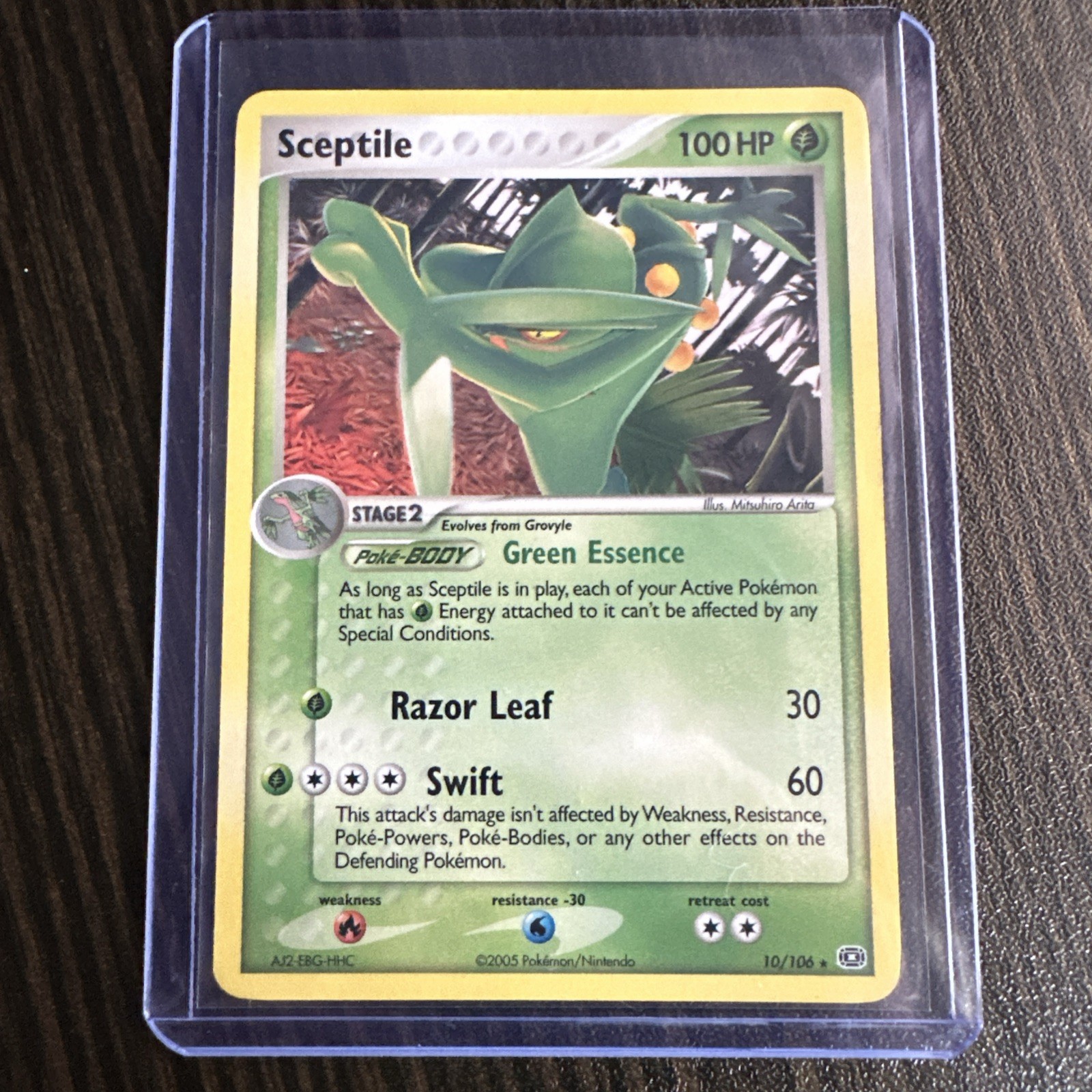 Sceptile 10/106 Rare Emerald Pokemon 2005