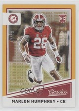 2017 Panini Classics Rookies Timeless Tributes Gold 13/99 Marlon Humphrey z7h