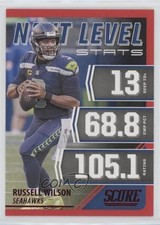 2021 Score Next Level Stats Red Russell Wilson #NL3 0mu0
