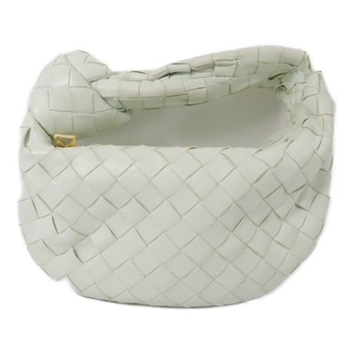 BOTTEGA VENETA BV GHW Mini Jodie Handbag Lambskin Leather Green