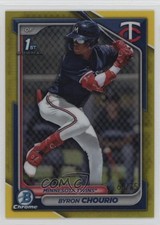 2024 Bowman Chrome Prospects Yellow Refractor 63/75 Byron Chourio #BCP-129 1r1k