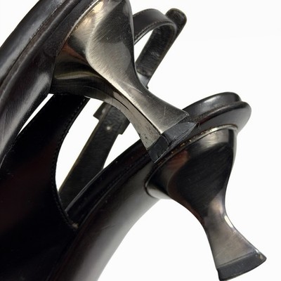 Vintage ARCHIVE Prada STEEL HEEL Sling backs Made in Italy 90s