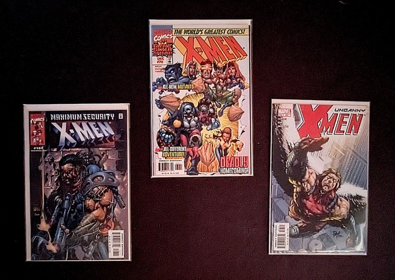 Uncanny X-Men Comic Book Lot - Bishop - Angel - Juggernaut - Marvel Comics