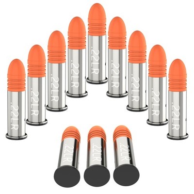 Befbox 22LR Snap Caps Training Dummy Rounds Practice Safe Orange 