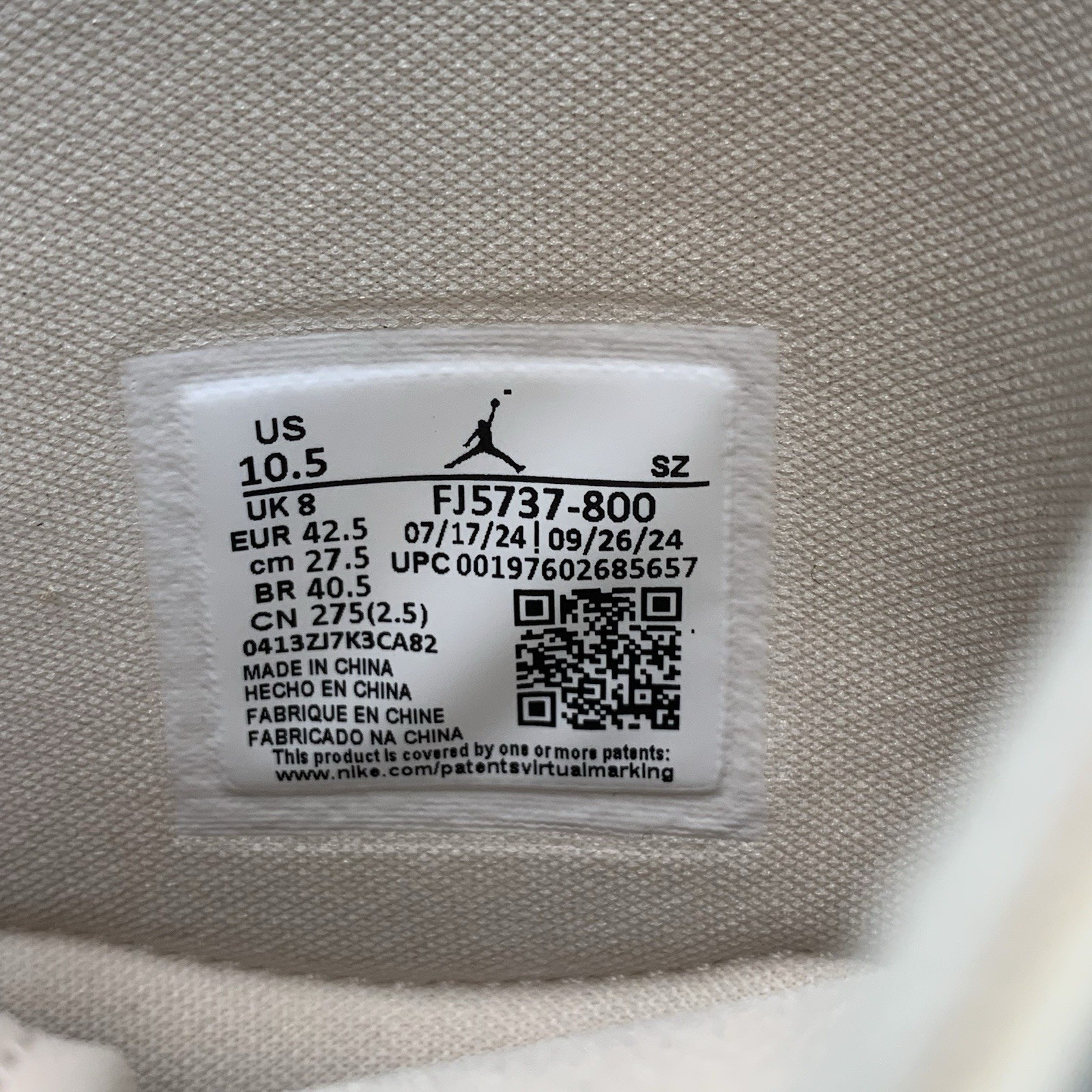 Nike Air Jordan 1 High Brooklyn Shoes Women’s Size 10.5 Guava Ice FJ5737-800 NEW thumbnail 4