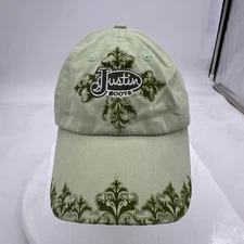 Justin Boots Women’s Green Strapback Baseball Cap Hat M&F Western  Products