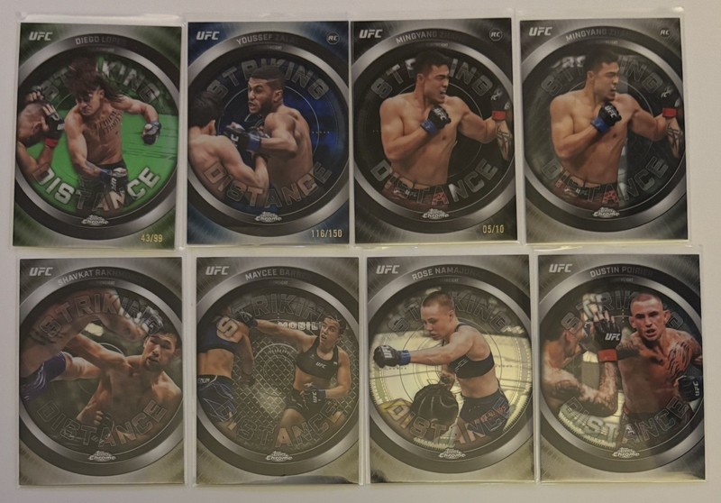 2026 Topps Chrome UFC Insert Card Lot   - 20 Bonus base cards included