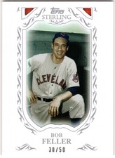 2009 TOPPS STERLING FRAMED WHITE 2 BOB FELLER CLEVELAND INDIANS SET BREAK! 30/50