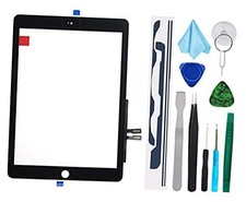 Touch Screen Digitizer Repair Kit for iPad 9.7" 2018 iPad 6 6th Gen A1893 Black