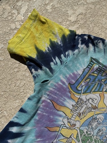 Vtg 1991 Grateful Dead Tie Dye Summer Tour Tee Large 90s Band 80s Shirt - Picture 4 of 8