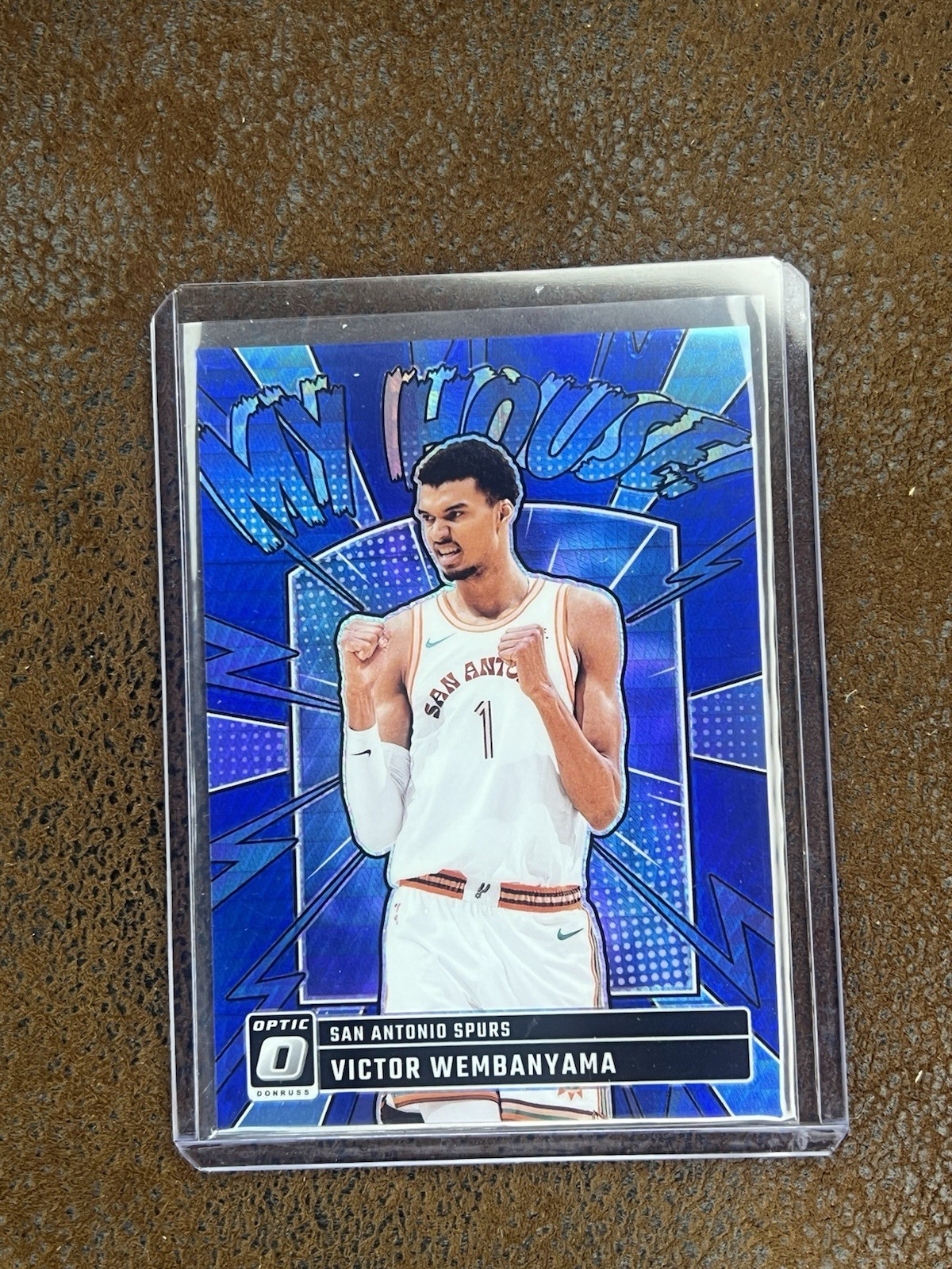 2024-25 Panini Donruss Optic Victor Wembanyama /175 Blue "My House" S.A. Spurs