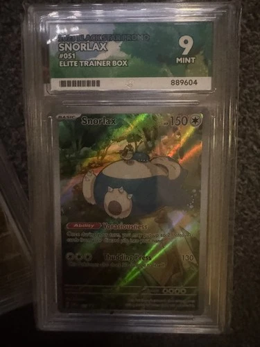 Snorlax 051 elite trainer box black star promo ace 9 mint