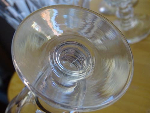 SAINT LOUIS 6 ANCIENS VERRES A VIN ROUGE CRISTAL TAILLER CATON ht 11,3 cm 19 EME - Picture 5 of 10