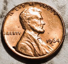 1964 D Lincoln Memorial Cent Penny Us Coin Bu Brilliant Uncirculated Red Bin669 1964 D Lincoln Memorial Cent Penny Us Coin Bu Brilliant Uncirculated Red Bin669