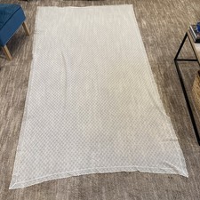 Vintage White Lace Tablecloth Overlay Floral Rectangle 103x58 Farmhouse Cottage