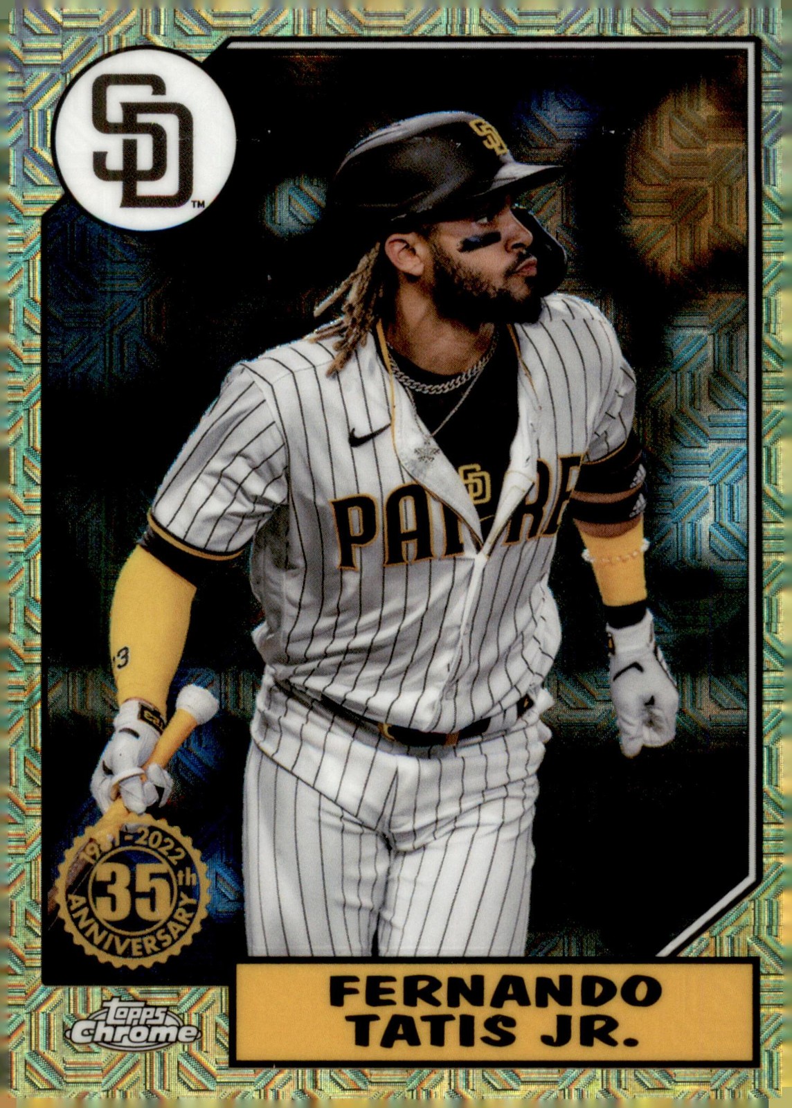 2022 Topps #T87C-100 Fernando Tatis Jr. 1987 Topps 35th Anniversary Chrome