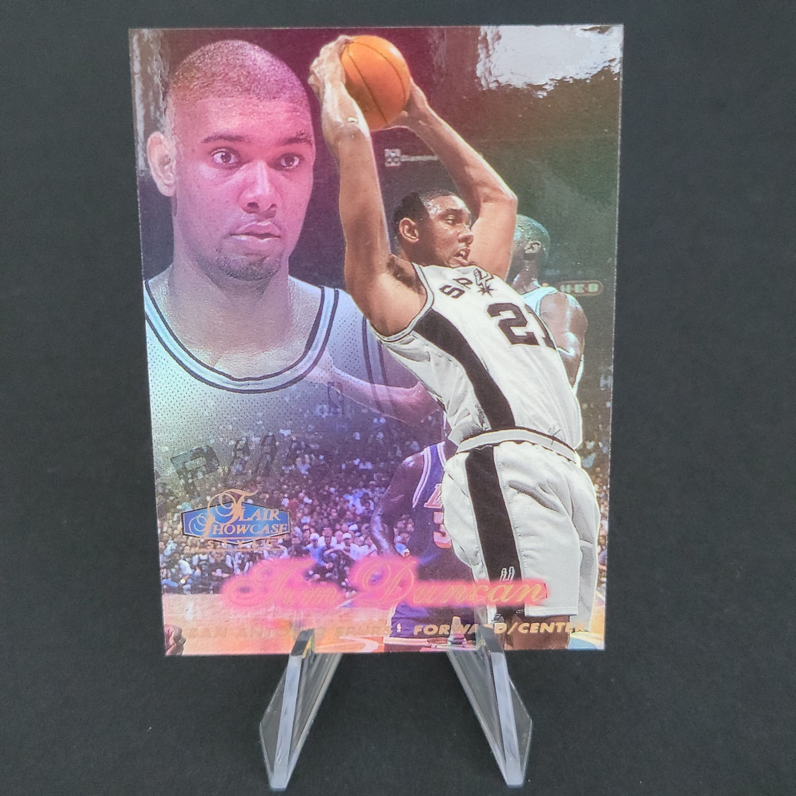 1997-98 Flair Showcase: #ROW2 Tim Duncan Refractor RC NR-MINT