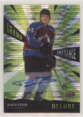 2020-21 Upper Deck Allure Grand Entrance Green Auto Bowen Byram #GE-20 Auto 0zu