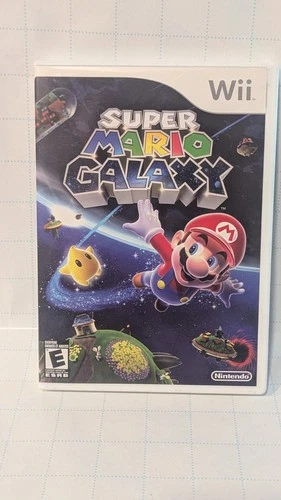 Super Mario Galaxy (Nintendo Wii, 2007) Complete In Box with Manual