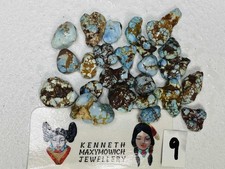 Medium 66.8 Grams Natural Rough Golden Hills Turquoise Stones Jewelry Making GH9