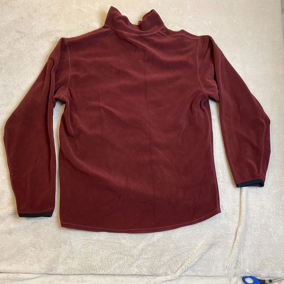 Pulôver de lã EMS masculino 1/4 zíper vermelho médio   - Imagem 2 de 4