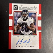 Kenneth Dixon 2017 Donruss Signature Marks Autograph