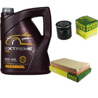 Inspektionspaket 5L Mannol Extreme 5W-40 FüR Opel Vectra B 1.6I 16V 1.8I 2.0I