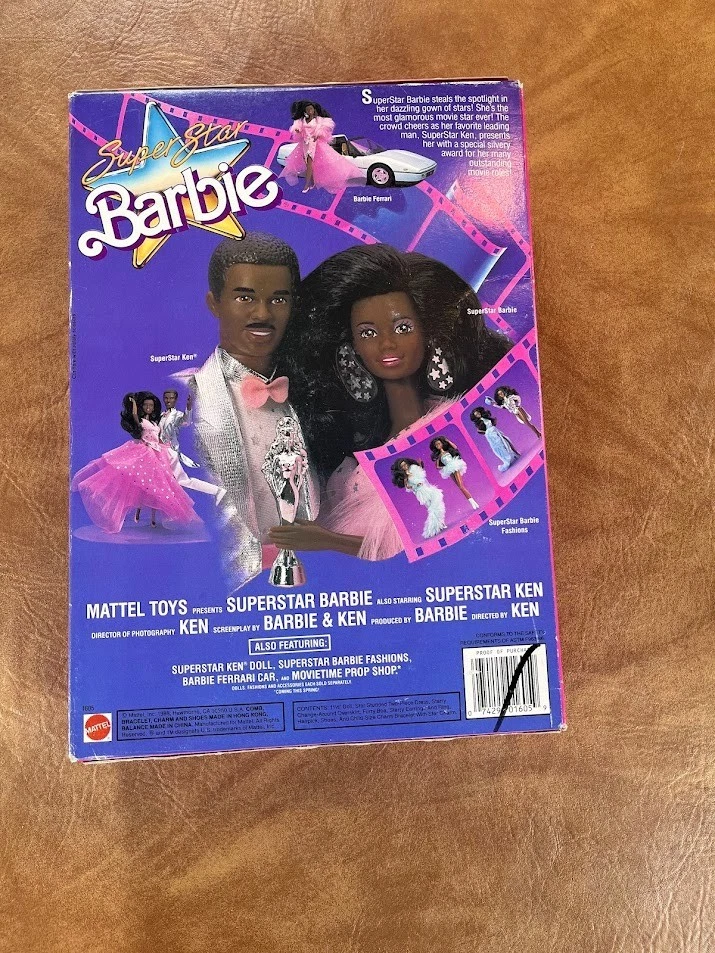 Muñeca Barbie Super Star 1988 Mattel No. 1605 NRFB Foto 4 de 4