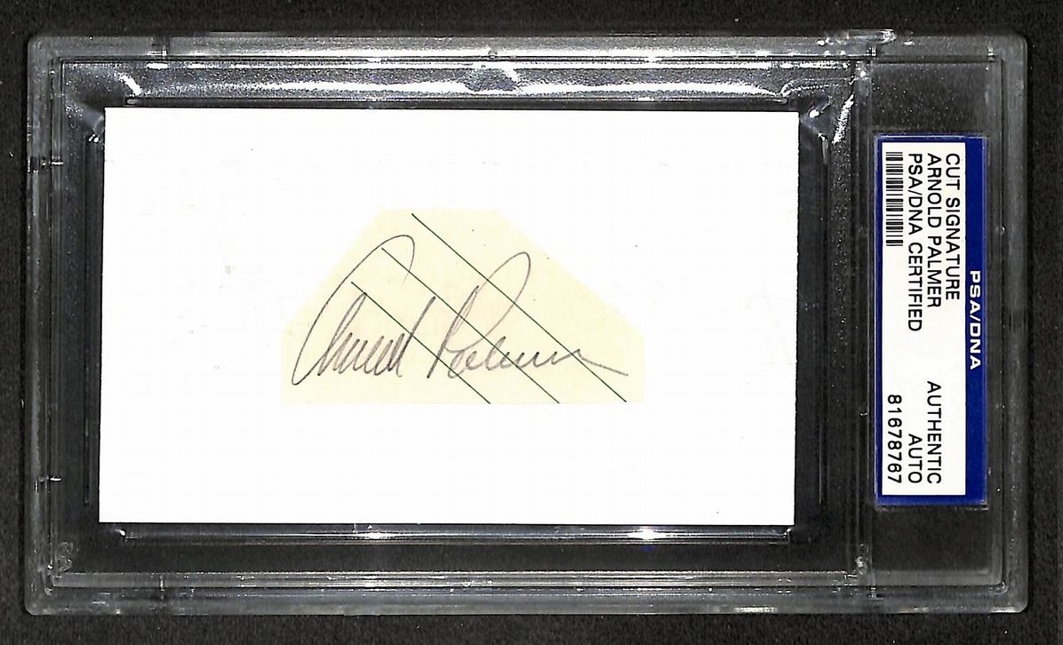 Arnold Palmer Signed/Autographed Cut Signature Golf HOF PSA/DNA 210762