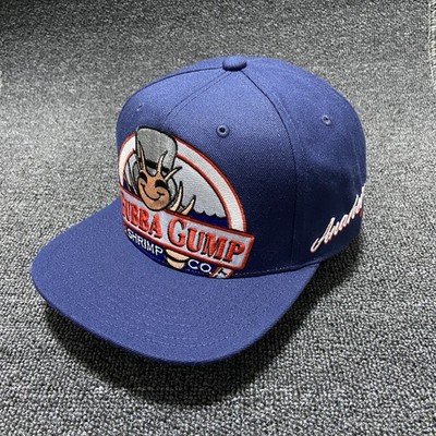 Mitchell & Ness Bubba Gump Snapback Flat Brim Navy One Size Retro Hat