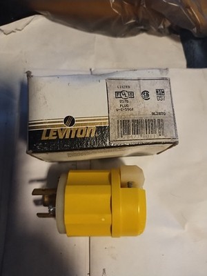 Leviton 2611CY Industrial Grade Plug Twist Plug 