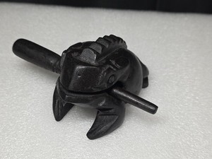 Hand Carved Wooden Wood Frog Percussion Musical Instrument 4” Inches Long