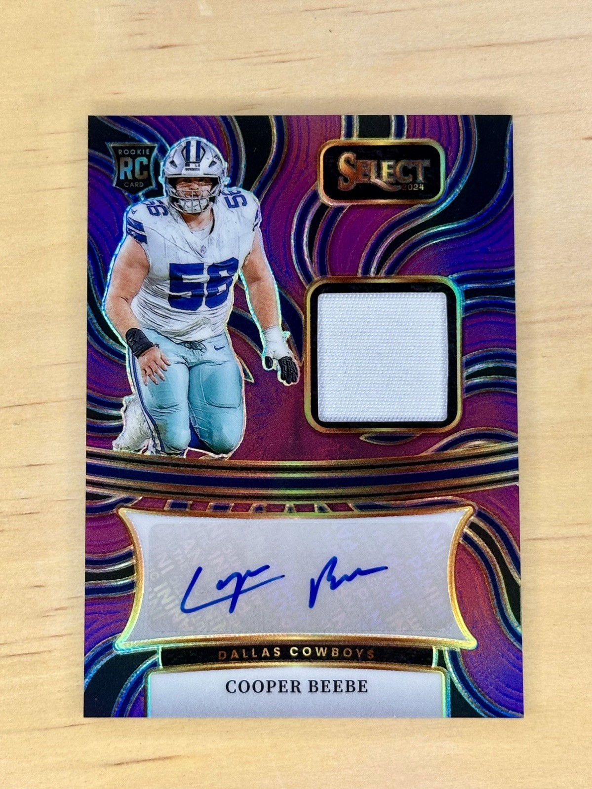 Cooper Beebe Panini Select Rookie Signature Memorabilia #RSMCBE Purple