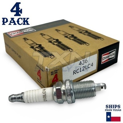 Champion 436 Spark Plug RC12LC4 - 4 Pack
